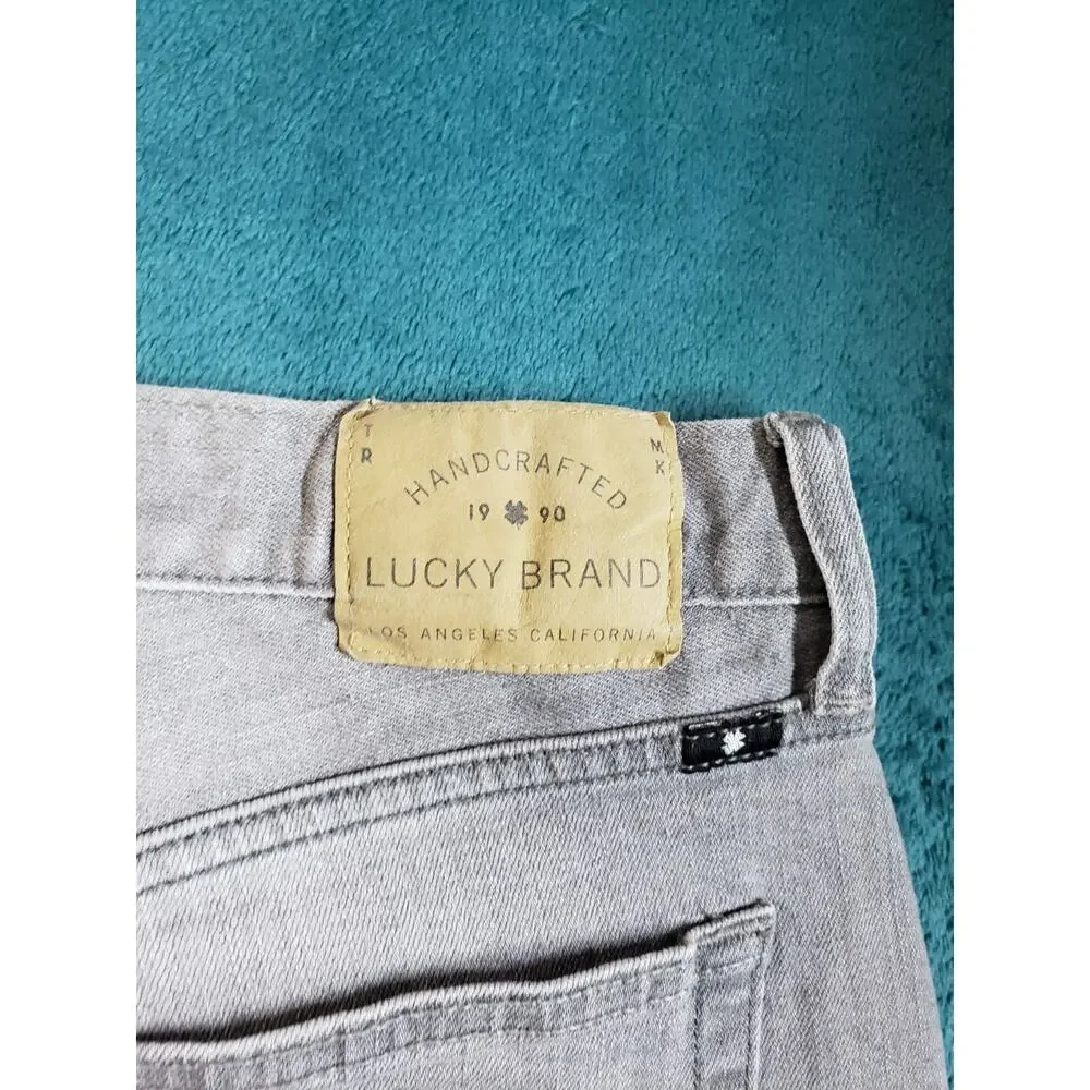 Lucky Brand Jeans Size 30x32 Mens Gray Pants Stretch 121 Heritage Slim Straight